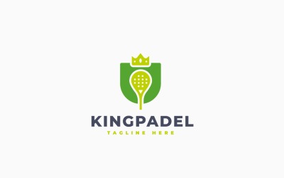 King Padel Logo Template Design