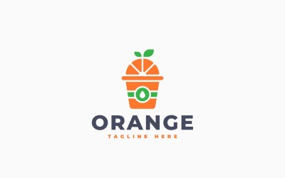 Modèle de logo créatif pour jus d&amp;#39;orange