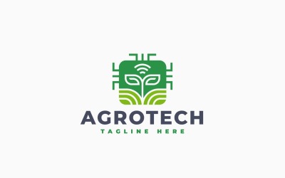 Návrh šablony loga moderní agrotech