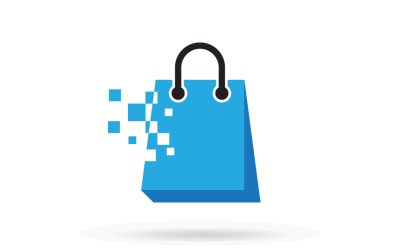 Shopping Bag Logo Template Modern Retail Logo