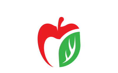 Apple-logotypmall Frukt- och ekologisk varumärkesbyggande