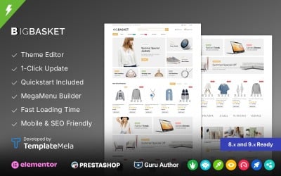 BigBasket - Fashion &amp;amp; Jewelry Store Prestashop Responsive Theme