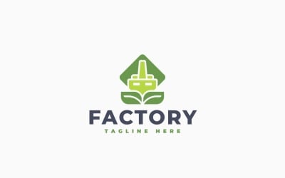Eco Factory Logo Template Design