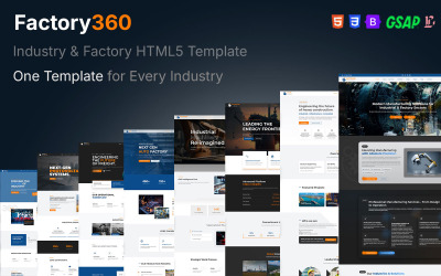 Factory360 – Wielofunkcyjny szablon HTML5 dla przemysłu i fabryk