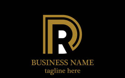 Letter D and R Logo Template Modern Monogram Branding