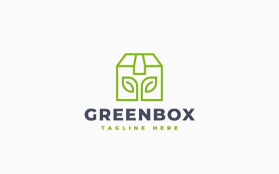 Logo-Vorlage für grüne Verpackungen