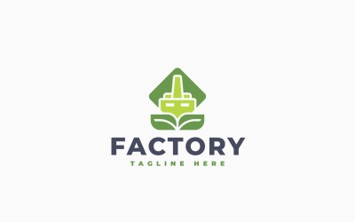 Logo-Vorlage für Öko-Fabrik