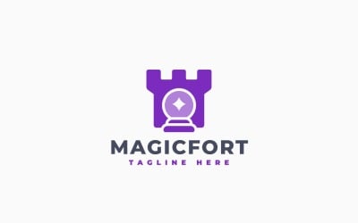 Magic Fort Logo Template Design