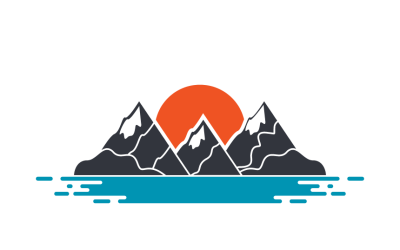 Mountain Logo Template Outdoor Adventure and Nature