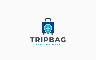 Sjabloonontwerp voor een logo op een reistas