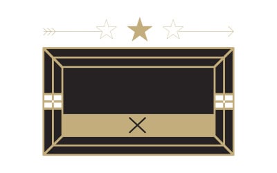 Luksusowa etykieta z logo w stylu vintage