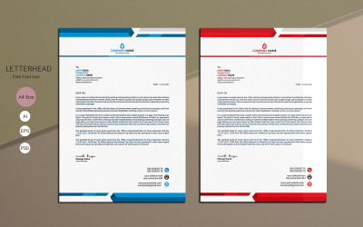 Modern és egyedi levélpapírtervezés - arculattervezési sablon