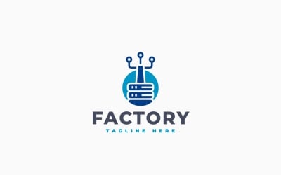 Factory Data Logo Template Design