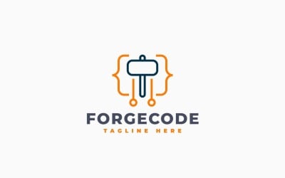 Forge Code Logo Template Design