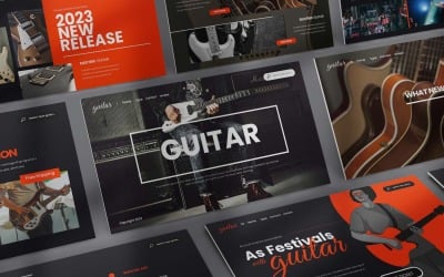 Gitár Google Slides sablonok