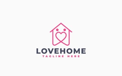 Modèle de logo pour maison familiale