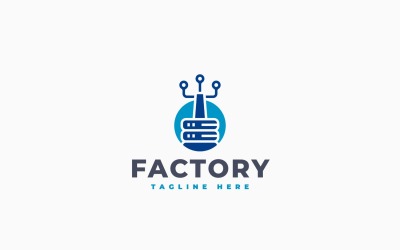 Modello di progettazione del logo dei dati di fabbrica