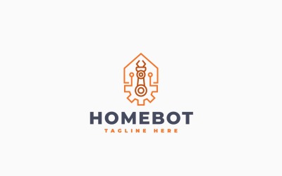 Smart Home Automation Logo Template Design