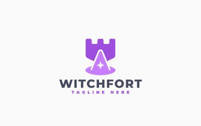 Witch Fort Logo Template Design