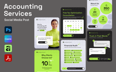 Accounting Services Instagram Post Template