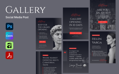 Art Gallery Instagram Post Template