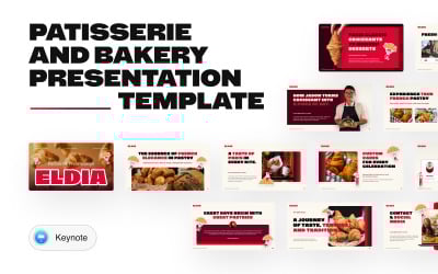Eldia – Patisserie &amp;amp; Bakery Keynote Presentation Template