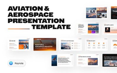 Hibari – Aviation &amp;amp; Aerospace Industry Keynote Presentation Template