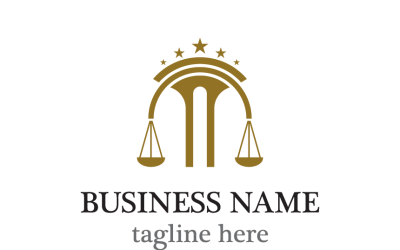 Lawyer Logo Template Professional Legal Brand