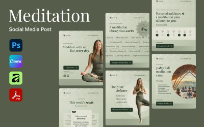 Meditation Coach Instagram Post Template