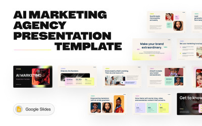 Ohara - Modello di presentazione di Google Slides per l&amp;#39;agenzia di marketing AI