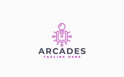 Arcade System Logo Template Design