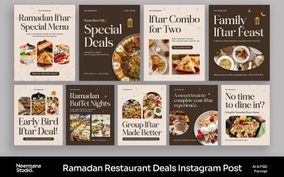 Beige Brown Ramadan Instagram Post