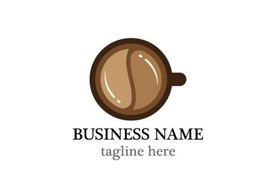 Coffee Cup Logo Template Modern Café anf Coffee Brand