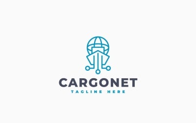 Design de modelo de logotipo para rede de carga