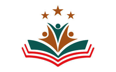 Logo knihy Education Star pro vzdělávací a akademickou platformu