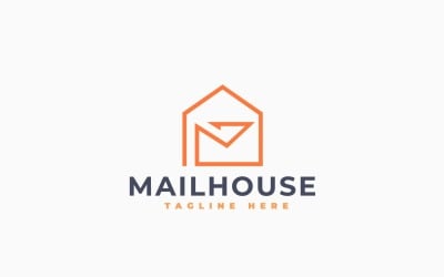 Mail House Logo Template Design