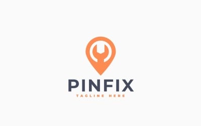 Pin Fix Logo Template Design