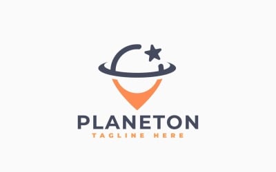 Planet Location Logo Template Design