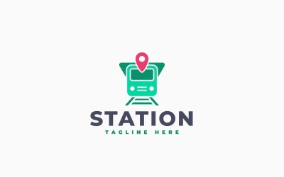 Projekt szablonu logo dla stacji kolejowej