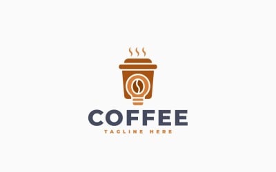 Шаблон дизайна логотипа Coffee Idea
