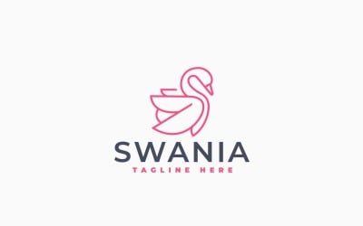 Swan Logo Minimalist Template Design