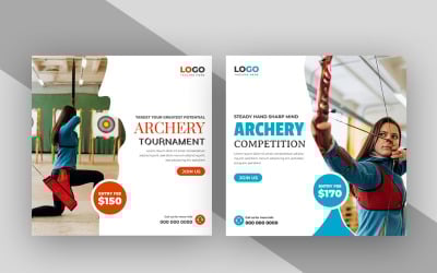 Archery Game Social Media Post Template Ver-1