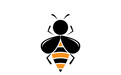 Arı Logosu Şablonu Modern Minimalist Marka