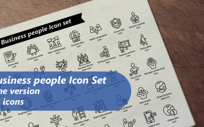 Business people Line Icon Set