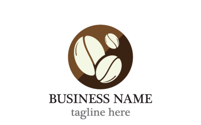 Coffee Beans Logo Template Modern Coffee Branding