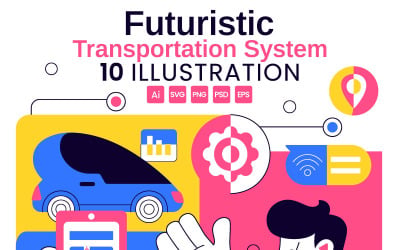 10 illustrationer av futuristiska transportsystem