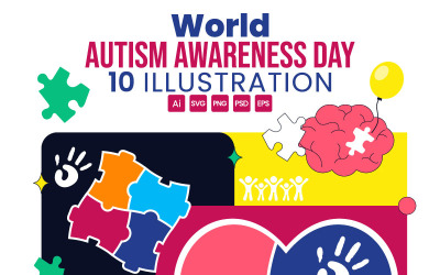 10 World Autism Awareness Day Illustration