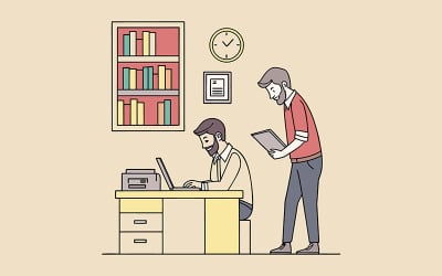 El trabajo remoto se ve así: tranquilo, organizado y lleno de luz natural.