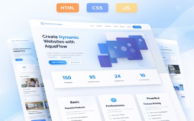 AquaFlow | Багатоцільовий | Шаблони цільових сторінок