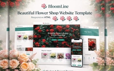BloomLine | Vorlagen für Blumenläden